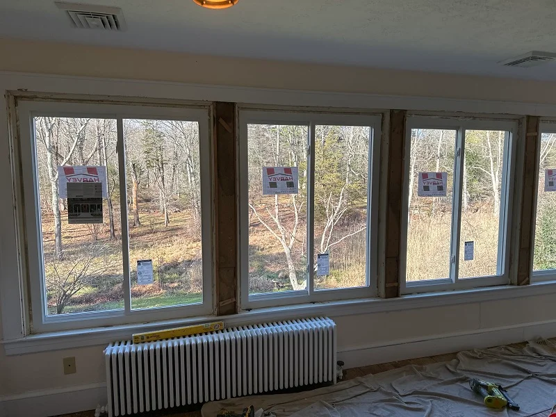 Removal of the old windows